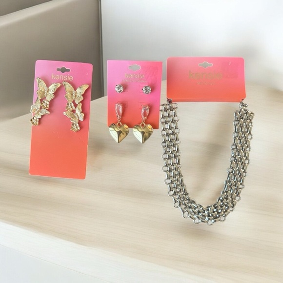 Kensie Jewelry Bundle | Earrings & Necklace Set | New with Tags - Picture 4 of 6